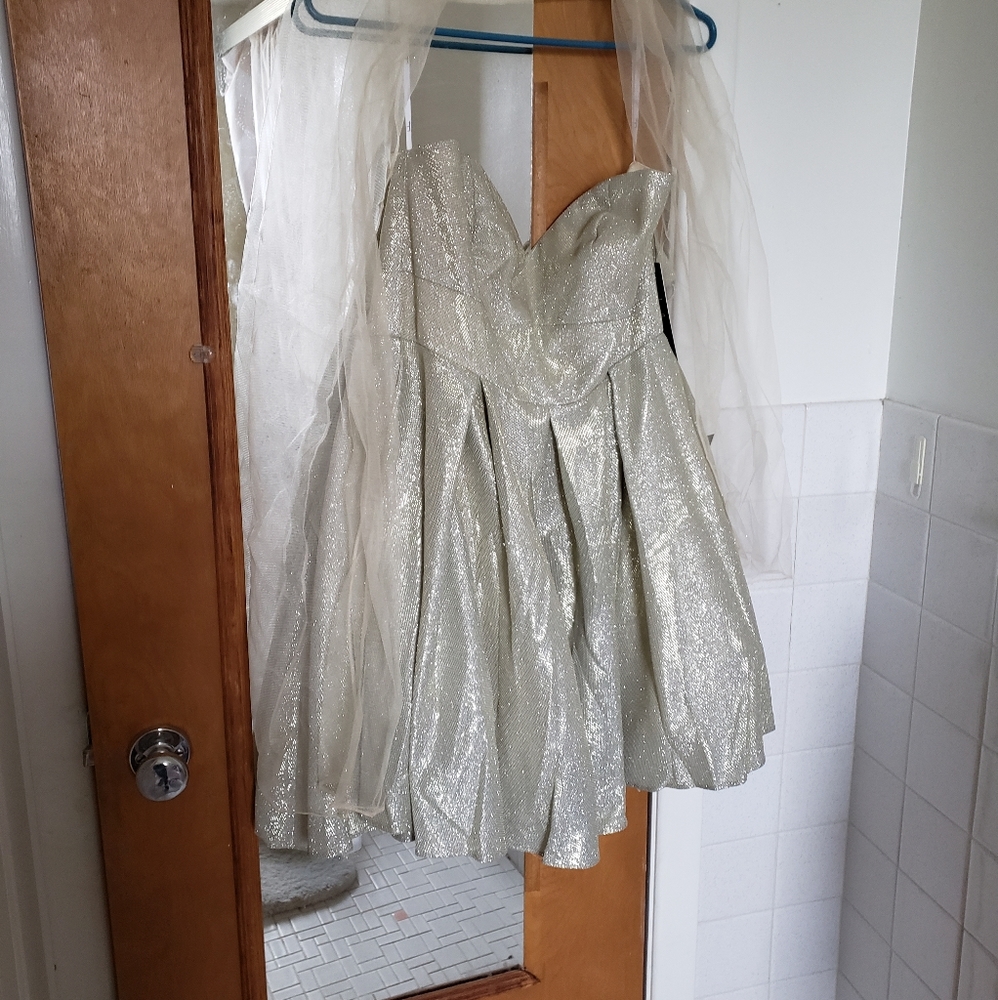 Lulu's holiday strapless dress